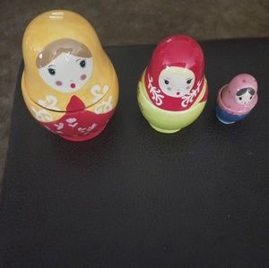 6 peice measuring set kitchen russian nesting doll